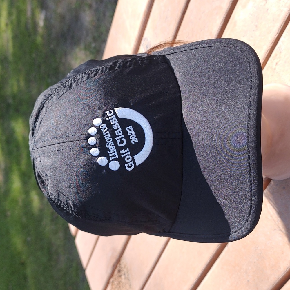 LifeSource Golf Classic 2022 Running Hat Adjustable Black Lightweight Mesh